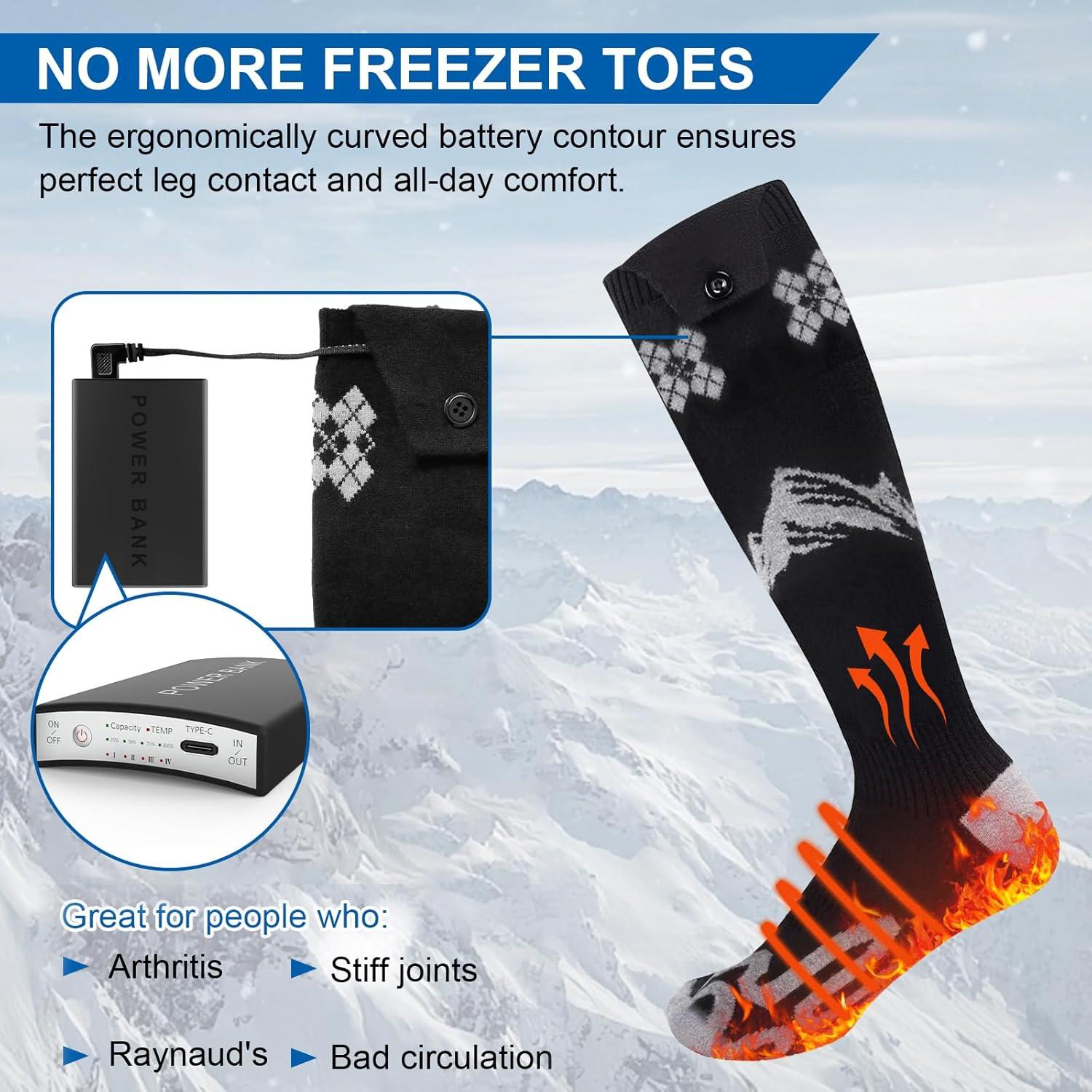 Calcetines Calentados Julysky SK-02 Unisex 5000mAh 4 Niveles