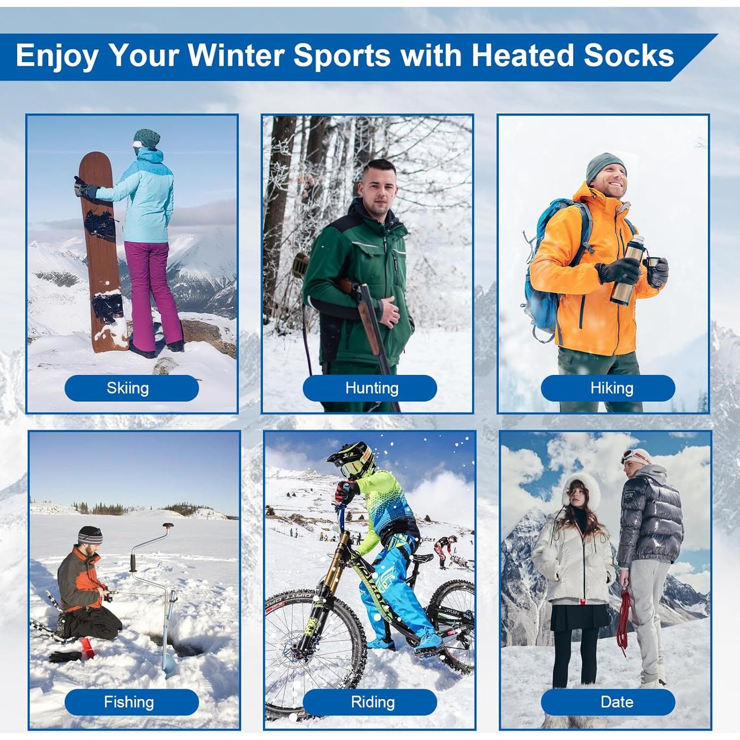 Calcetines Calentados Julysky SK-02 Unisex 5000mAh 4 Niveles