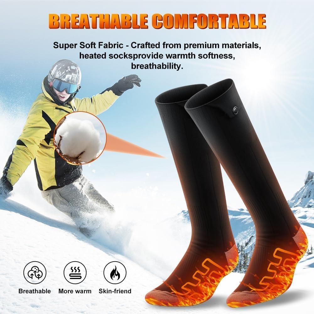 Calcetines Calentados LVTFTAD APP Recargables 6000mAh Unisex