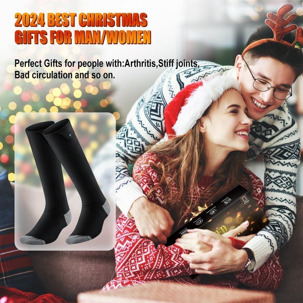 Calcetines Calentados LVTFTAD APP Recargables 6000mAh Unisex