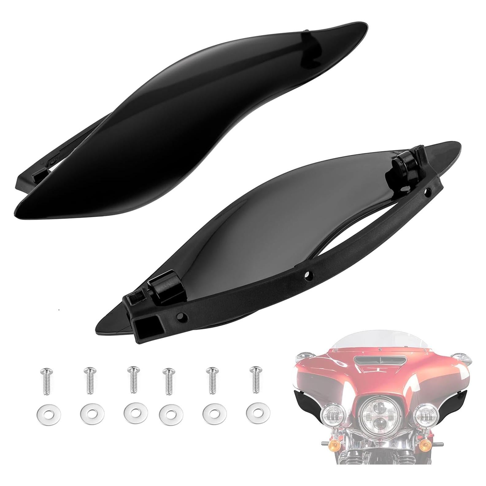 Deflectores de aire laterales ajustables Wsays para Harley 2014-2023