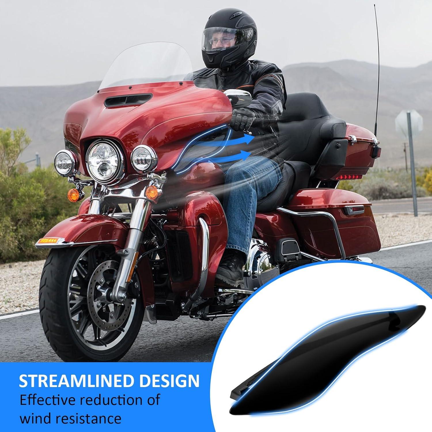 Deflectores de aire laterales ajustables Wsays para Harley 2014-2023