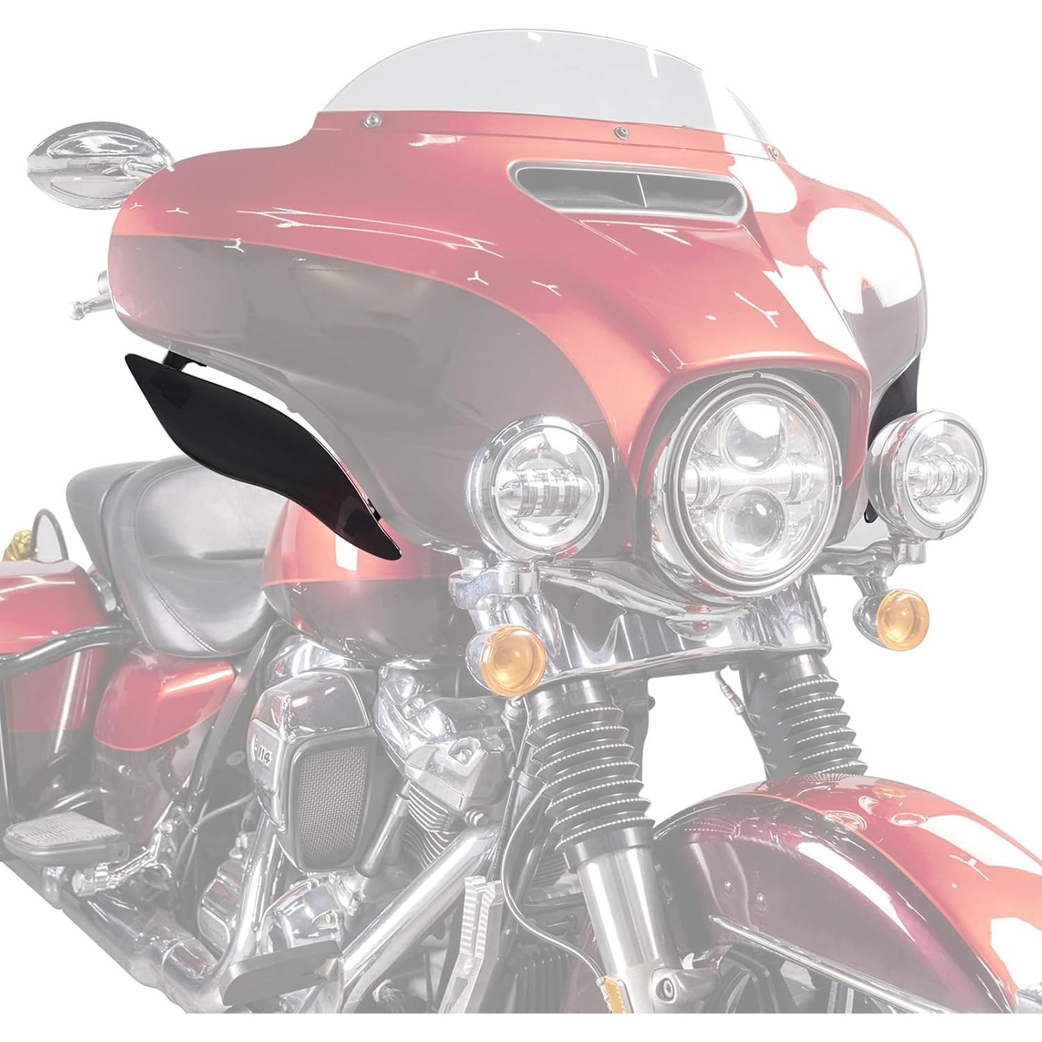 Deflectores de aire laterales ajustables Wsays para Harley 2014-2023