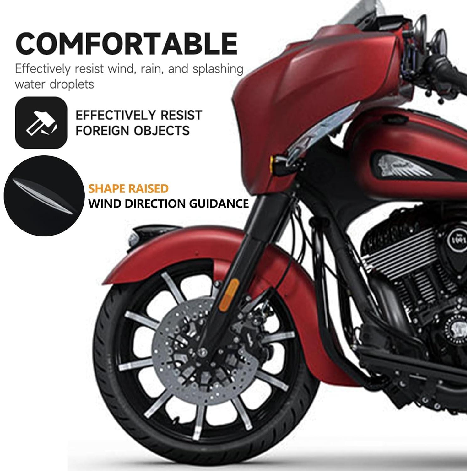 Deflectores de aire FWXEOZ para Indian Chieftain 2019-2024 Negro