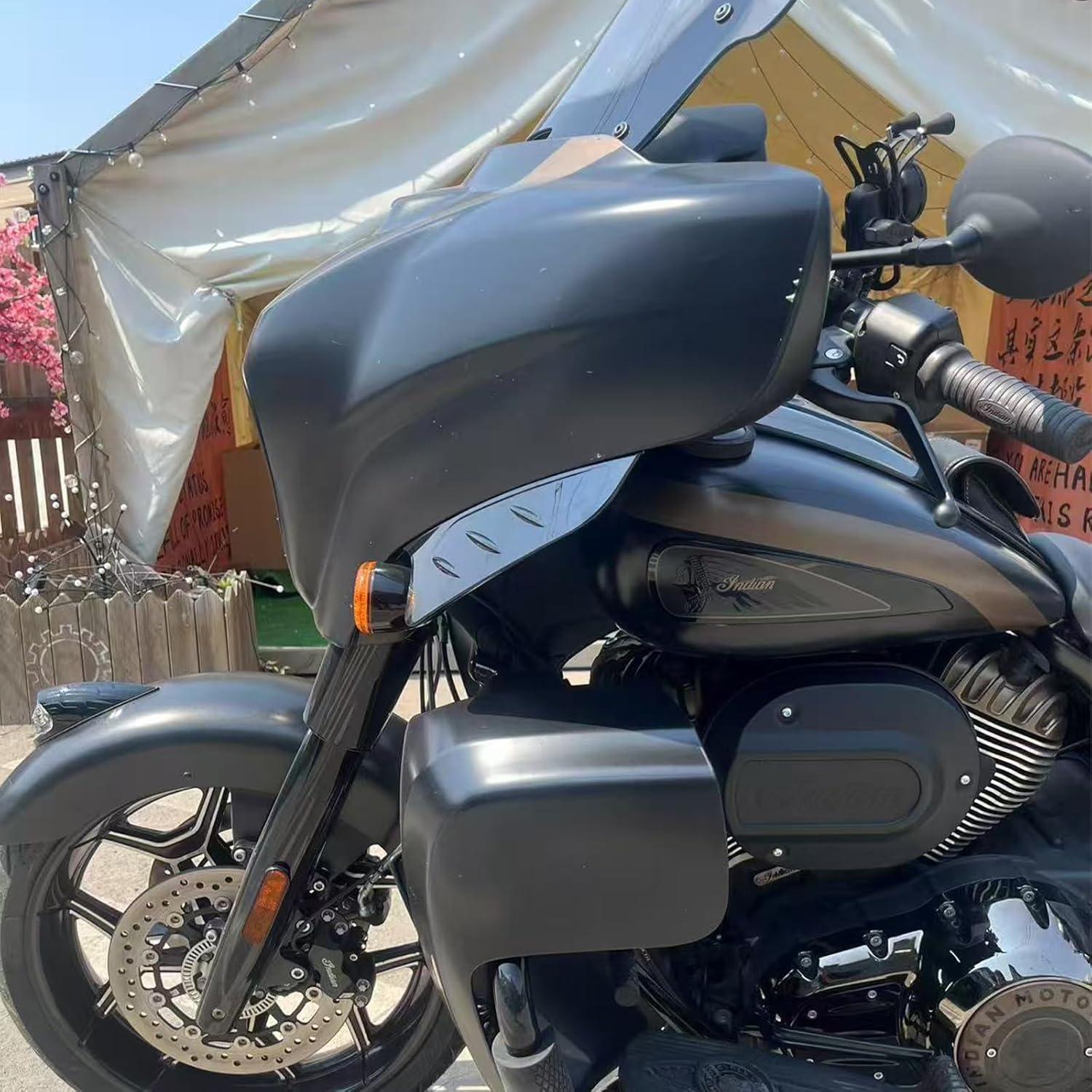 Deflectores de aire FWXEOZ para Indian Chieftain 2019-2024 Negro