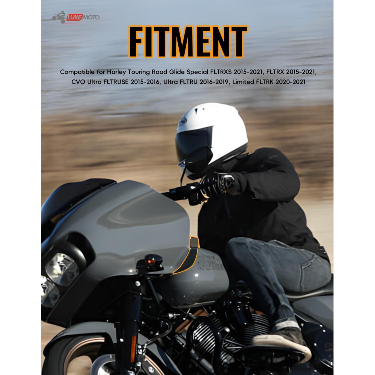 Deflector de Viento LuxeMoto para Harley Road Glide 2015-2021