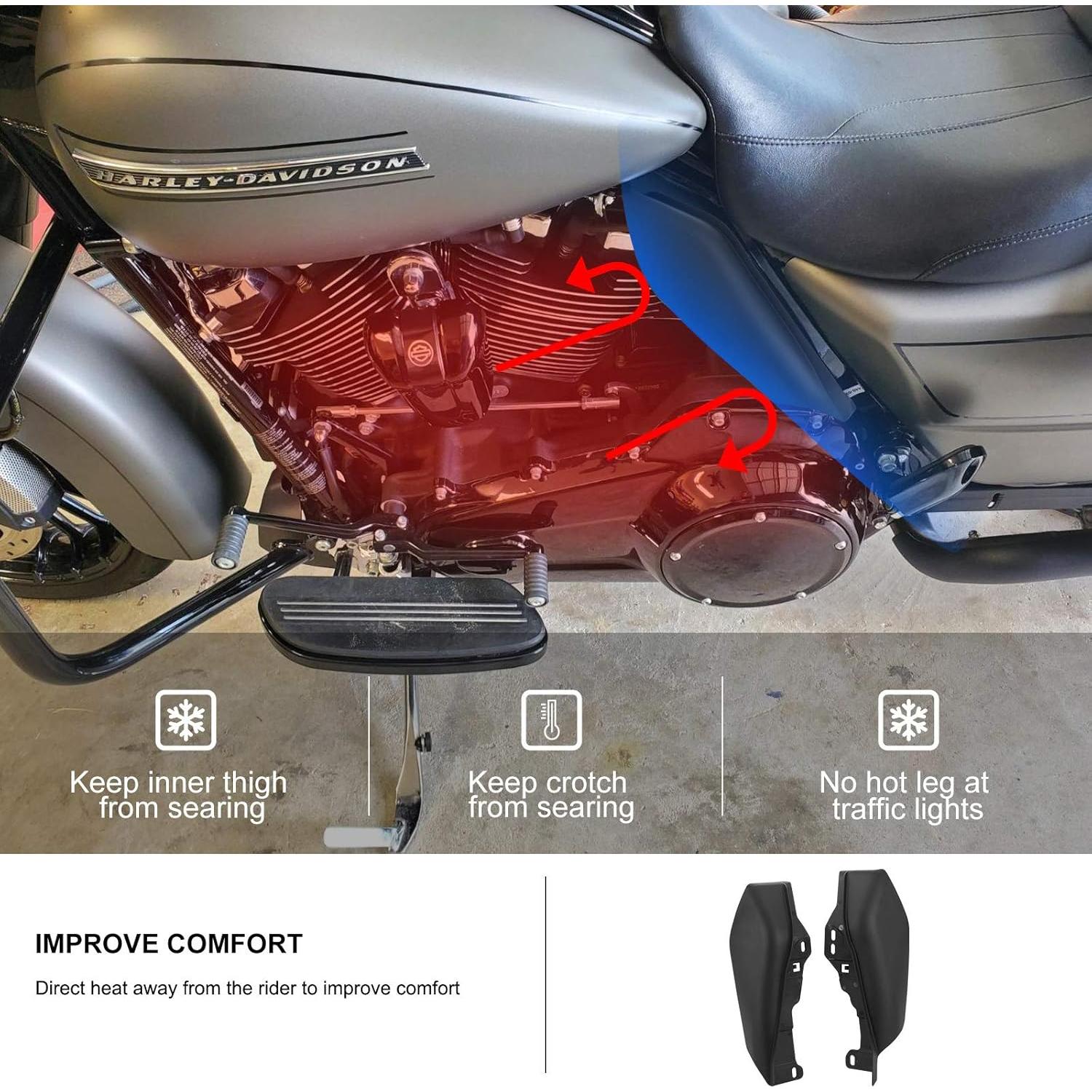 Deflectores de Aire Mid-Frame Kiwi Master para Harley 2009-2024