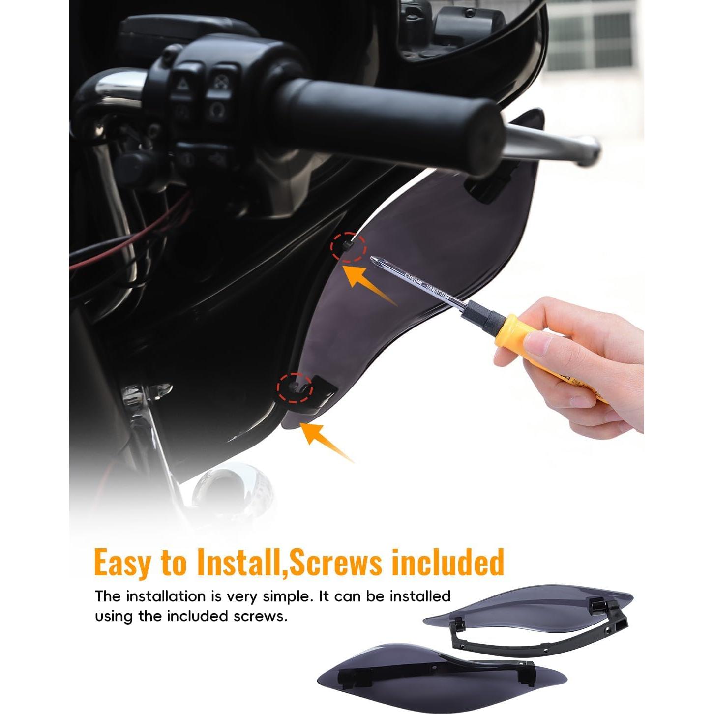 Deflectores de Aire Ajustables LuxeMoto para Harley 2014-2023