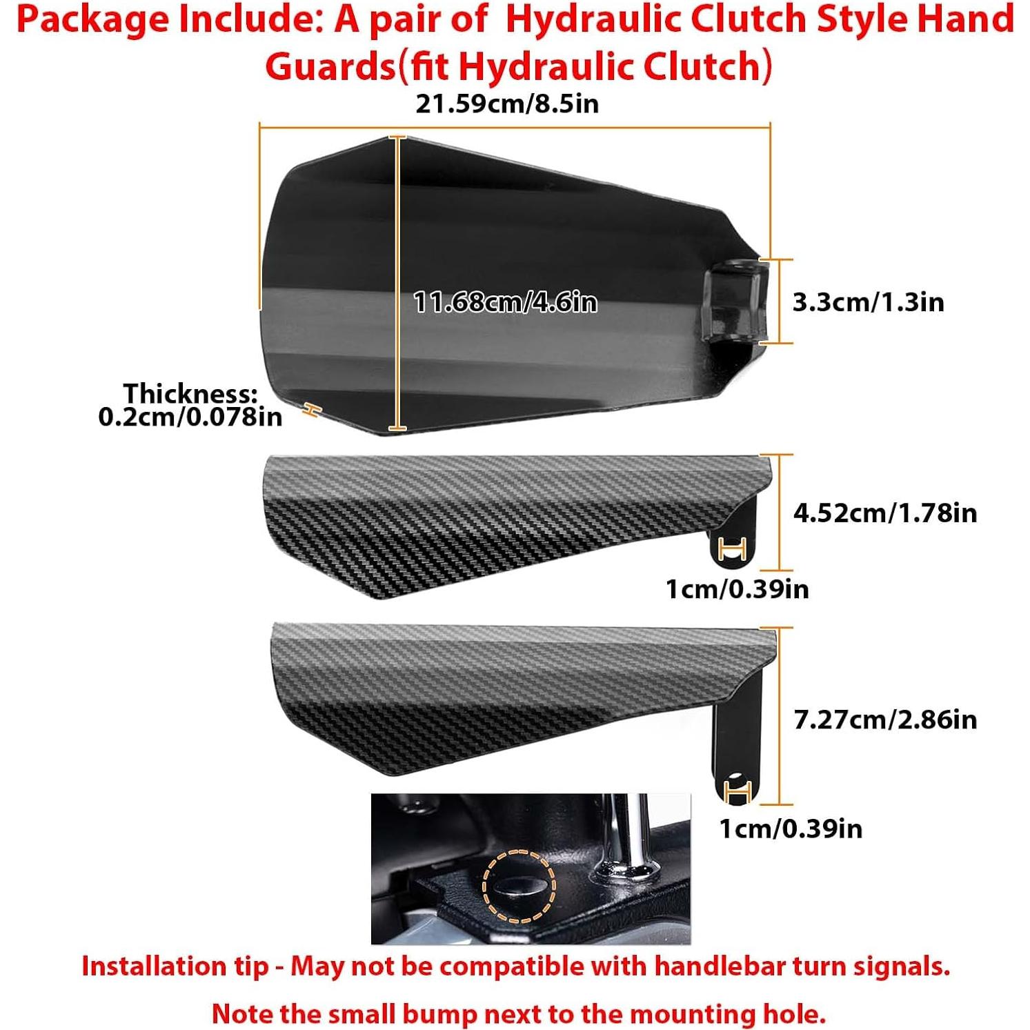 Protectores de Manos Mofun para Motocicleta 2007-2025 Negro