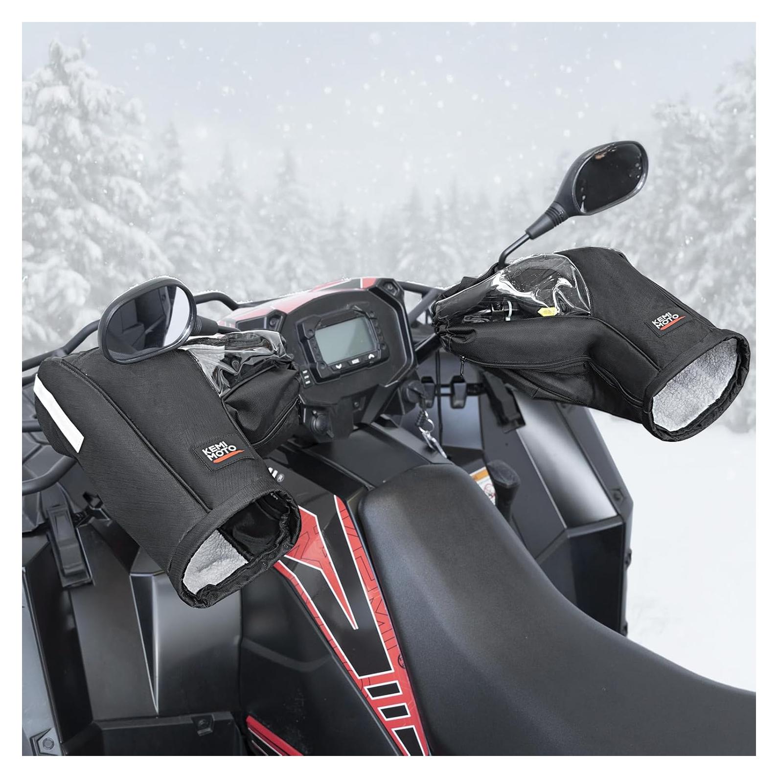 Guantes ATV KEMIMOTO Mitones de Manillar Impermeables 37x35 cm