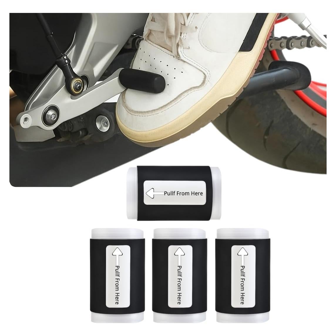 Protector de Zapatos de Motocicleta Puobao - 4 Piezas