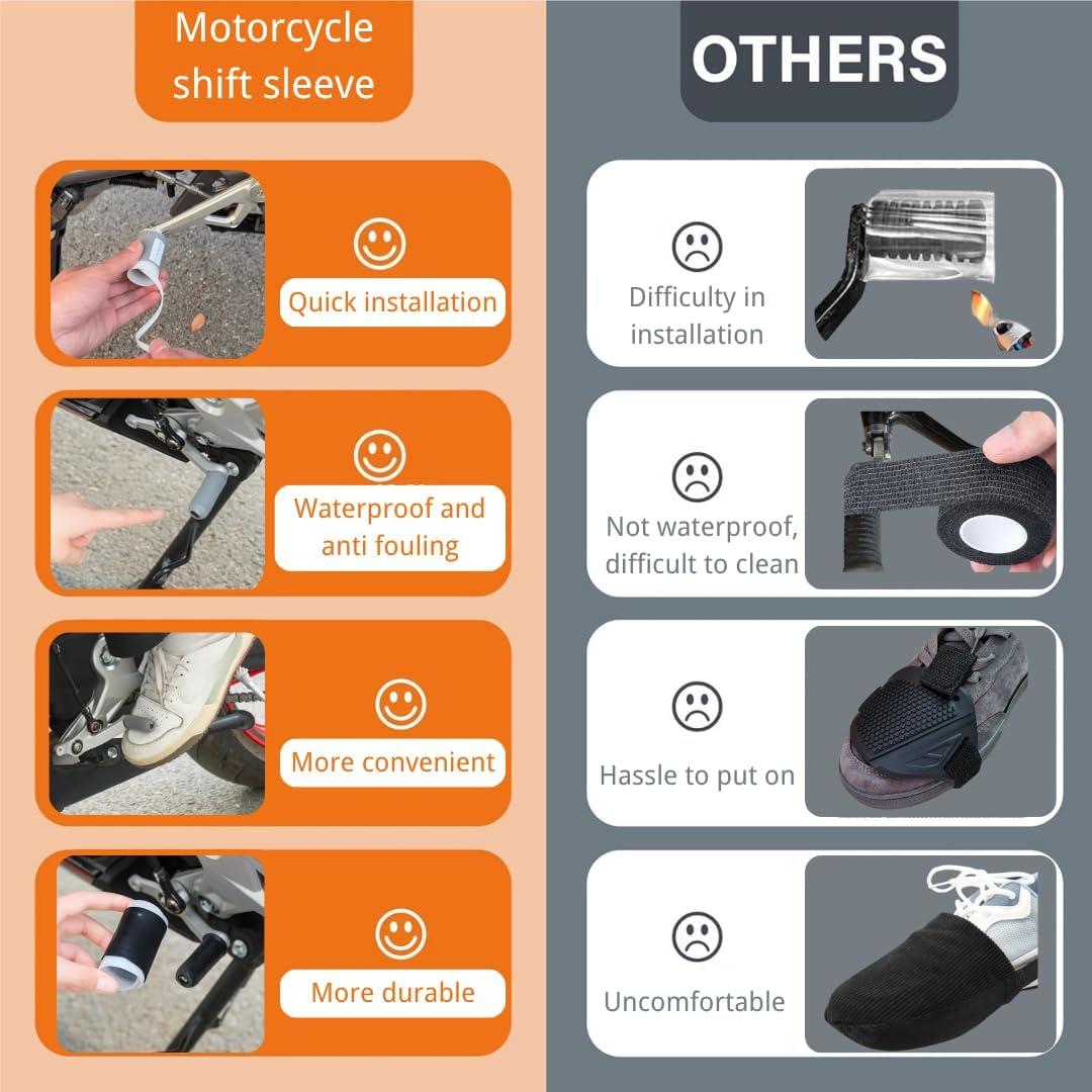 Protector de Zapatos de Motocicleta Puobao - 4 Piezas