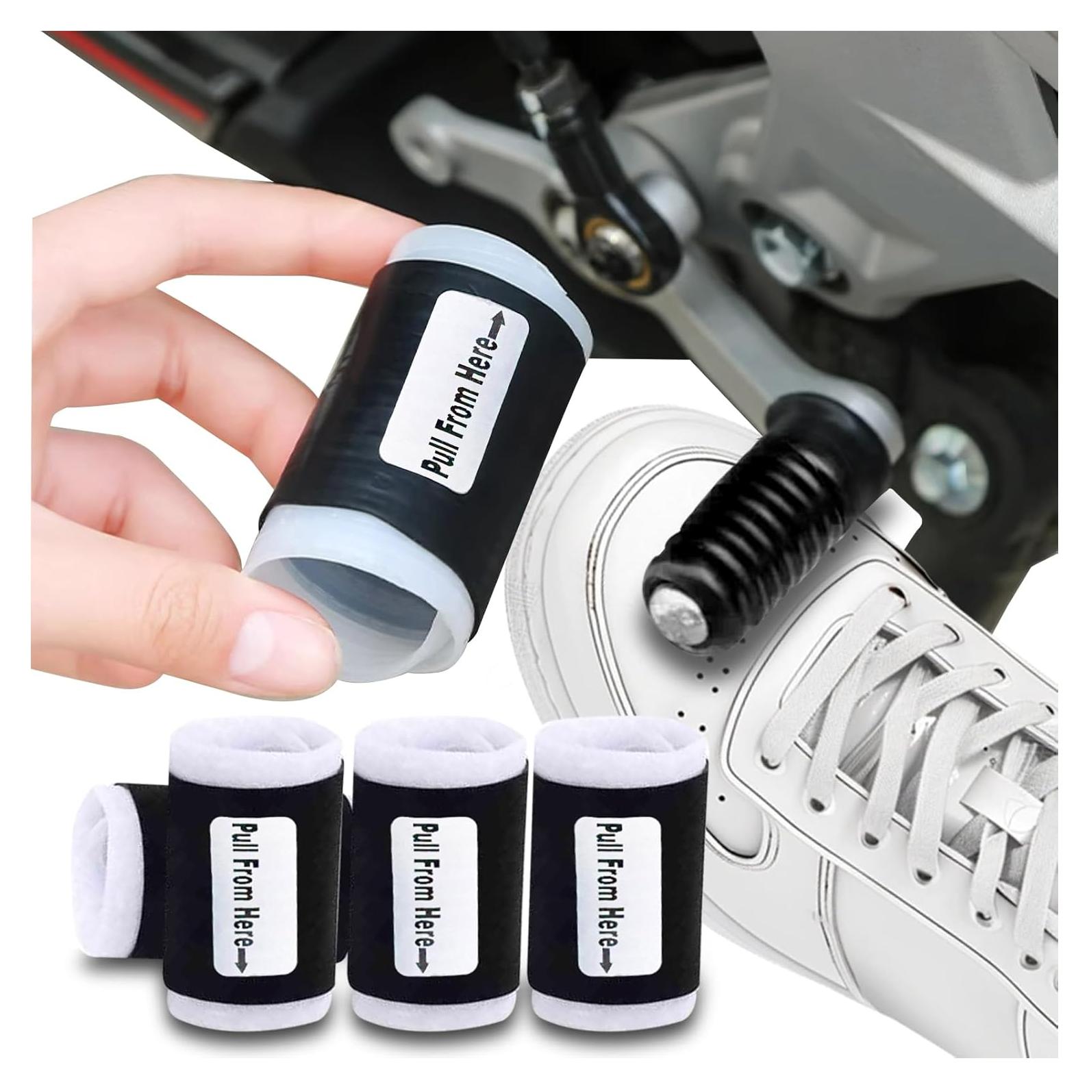 K-Shield 5 Piezas Protector de Zapatos para Motocicleta Negro