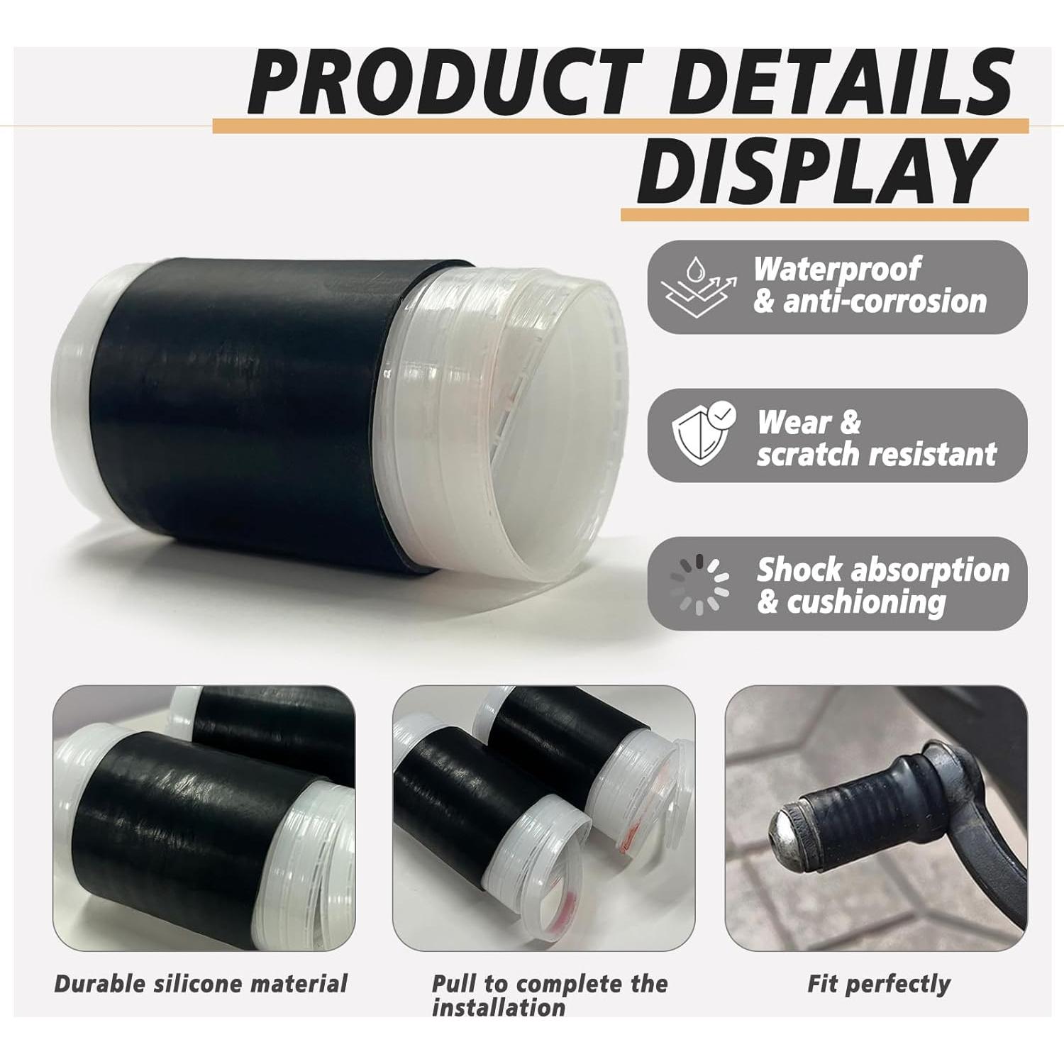 Cubierta de Cambiador de Motocicleta Wayofcha 2PCS Silicona