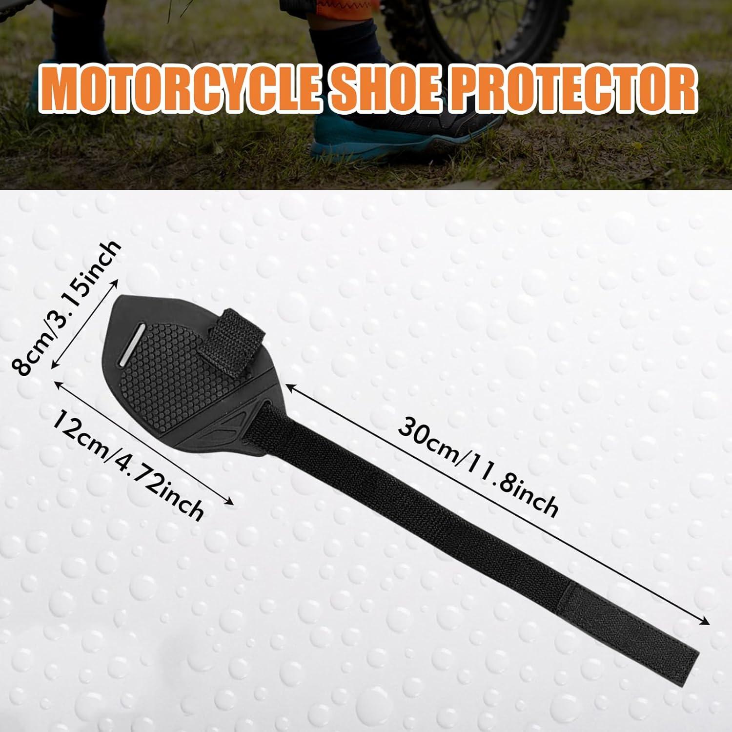 4 Protectores de Zapatos UYUOO para Motocicleta Negros