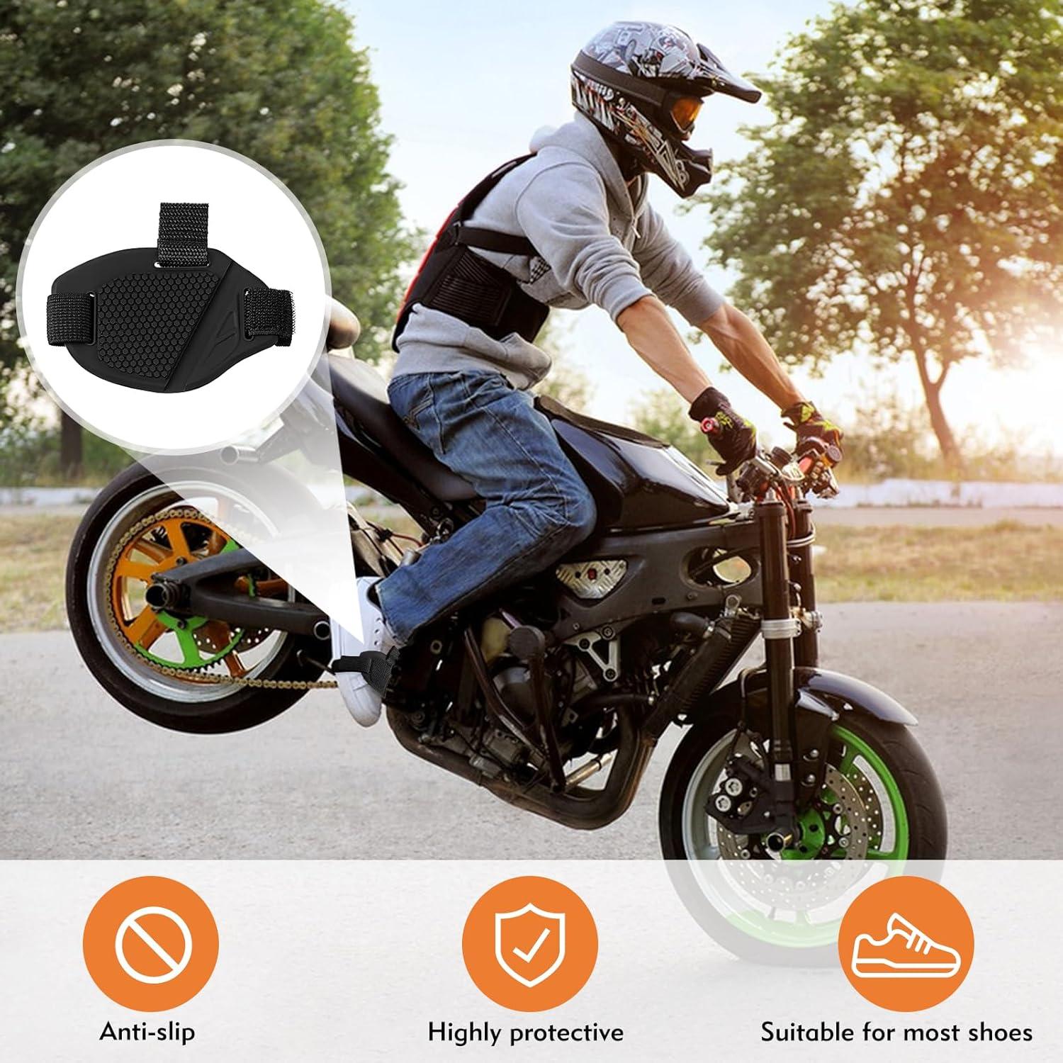 4 Protectores de Zapatos UYUOO para Motocicleta Negros