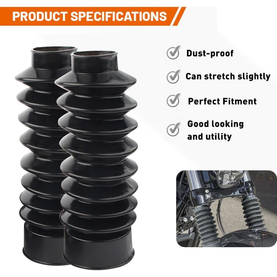 Cubiertas de Horquilla de Goma Newsmarts 41mm para Harley