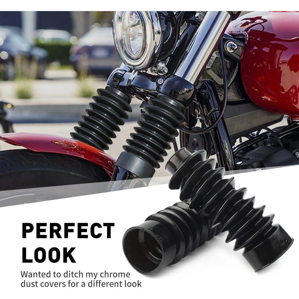Cubiertas de Horquilla de Goma Newsmarts 41mm para Harley