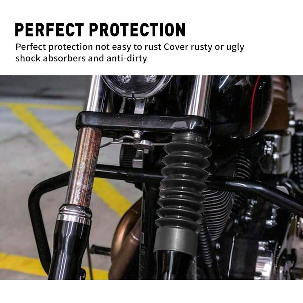 Cubiertas de Horquilla de Goma Newsmarts 41mm para Harley