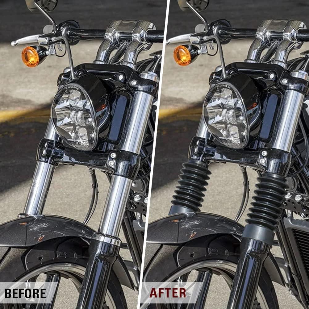 Cubiertas de Horquilla de Goma Newsmarts 41mm para Harley