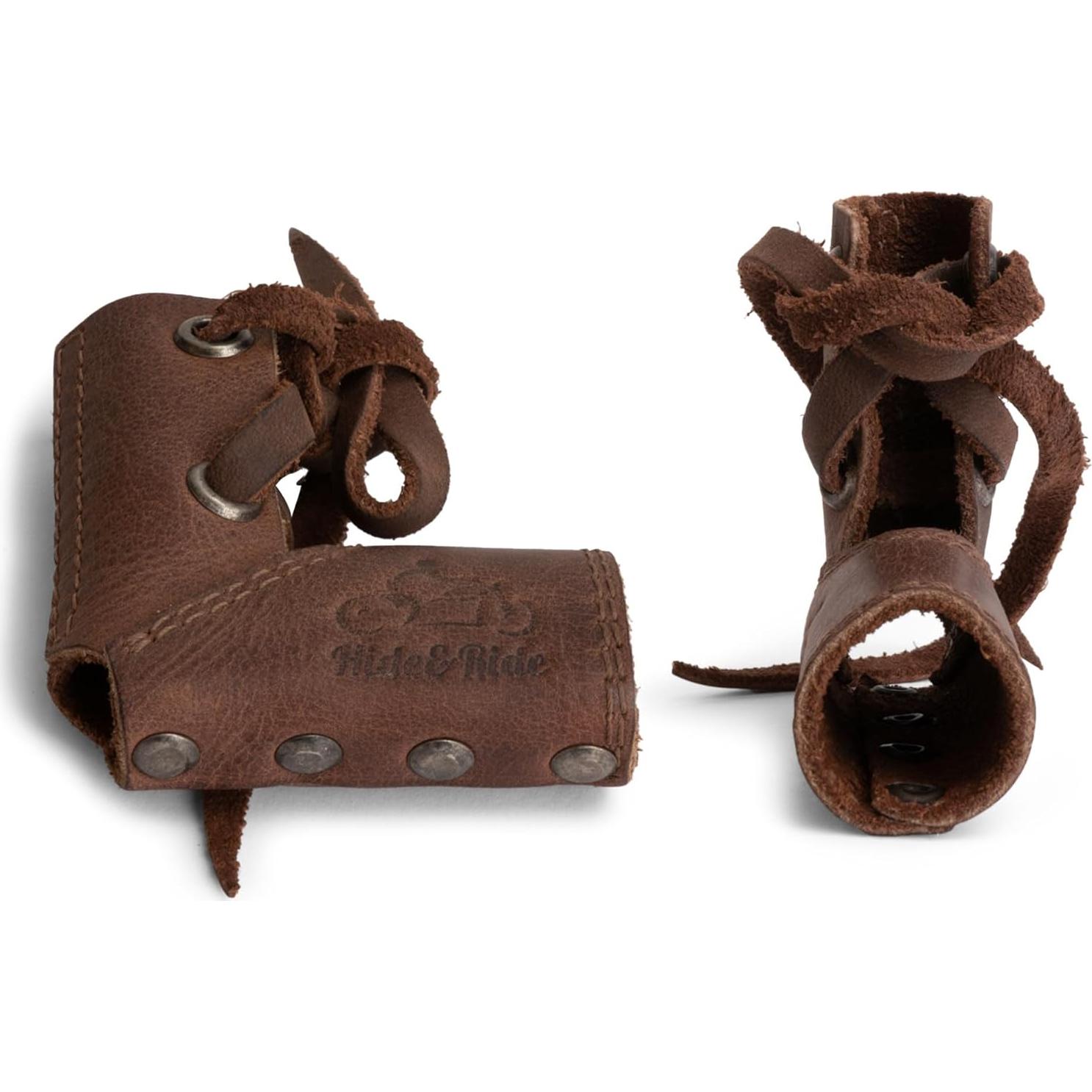 Calcetín de Palanca de Cambio Hide & Ride Cuero Marrón