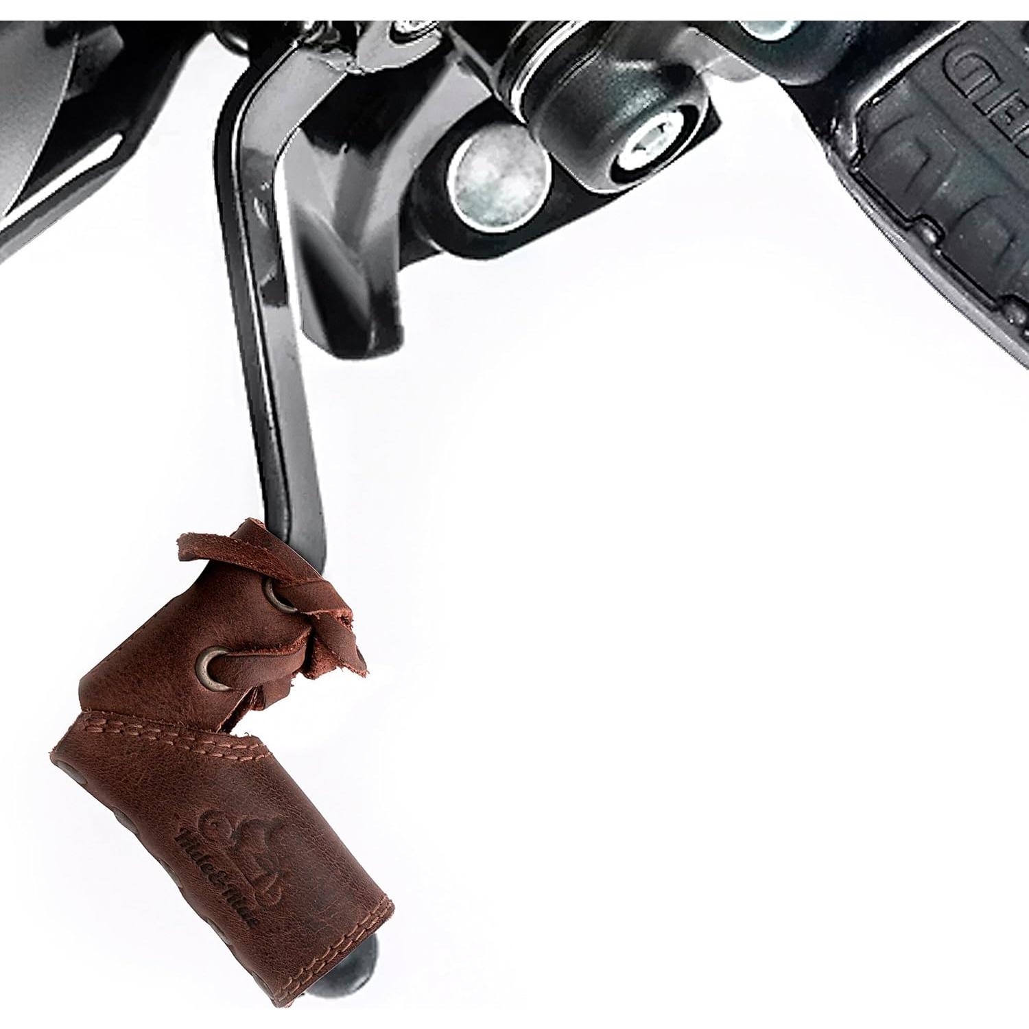 Calcetín de Palanca de Cambio Hide & Ride Cuero Marrón