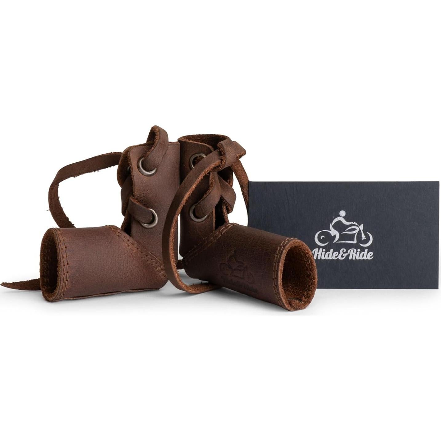 Calcetín de Palanca de Cambio Hide & Ride Cuero Marrón