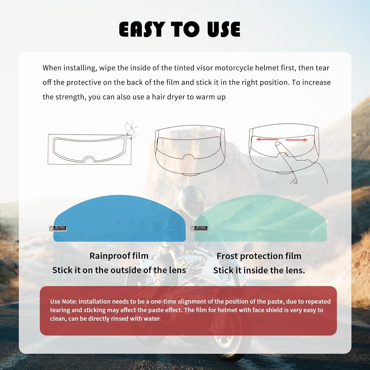 Película Antivaho para Visera de Casco YGDMD 24.6x8.9cm