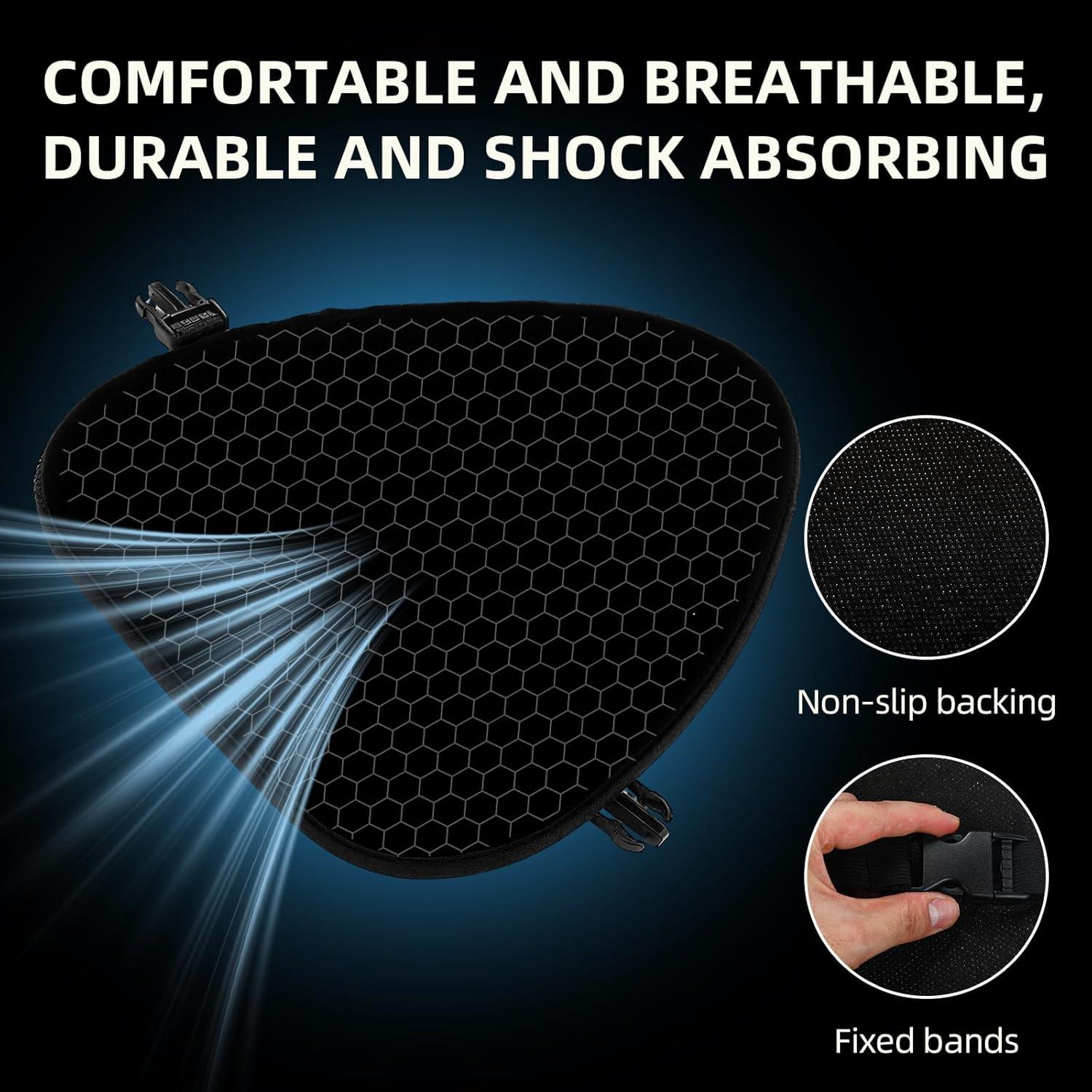 Funda de Asiento de Motocicleta Datanly JIA1448 Piel de Oveja 30x38cm