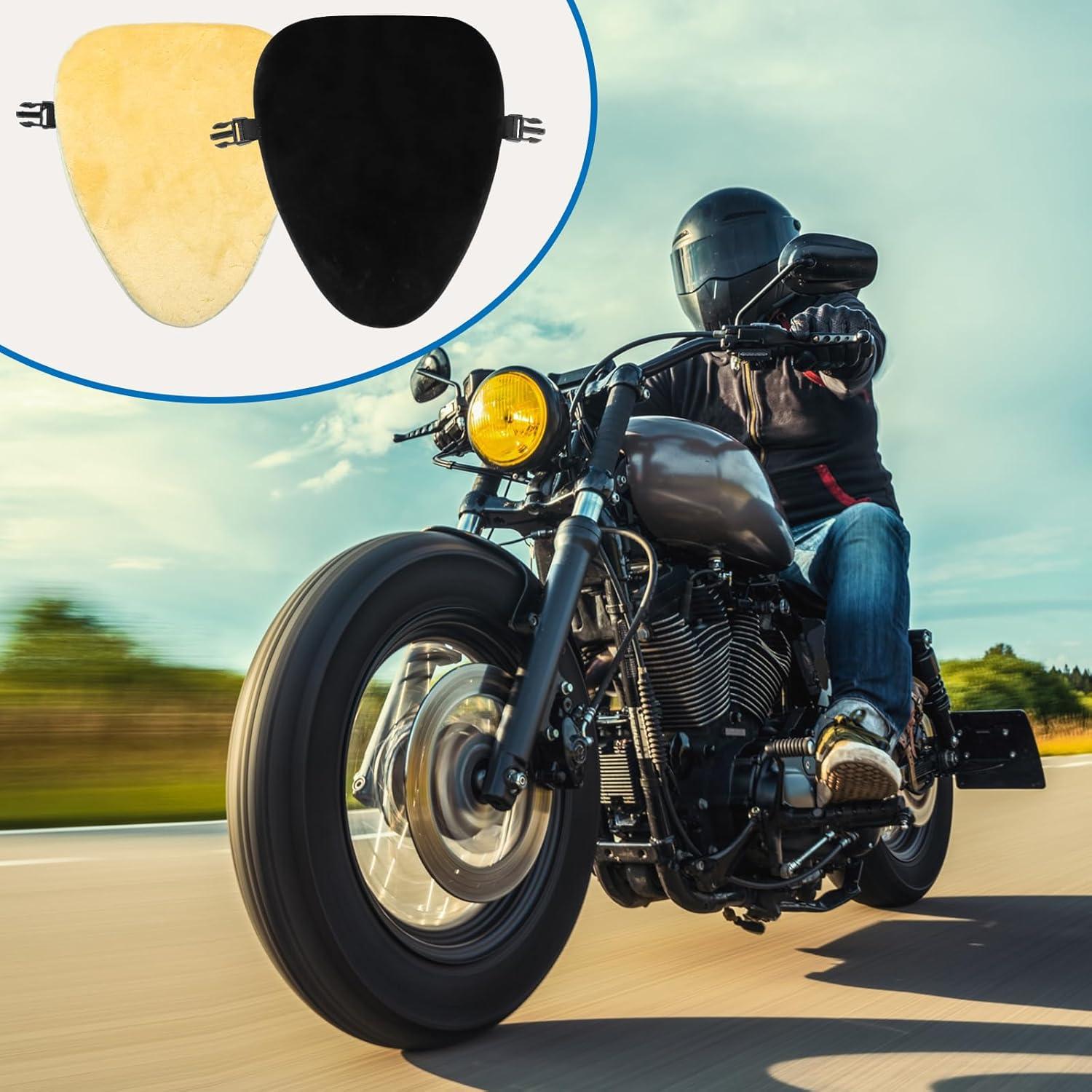 Funda de Asiento de Motocicleta Datanly JIA1448 Piel de Oveja 30x38cm