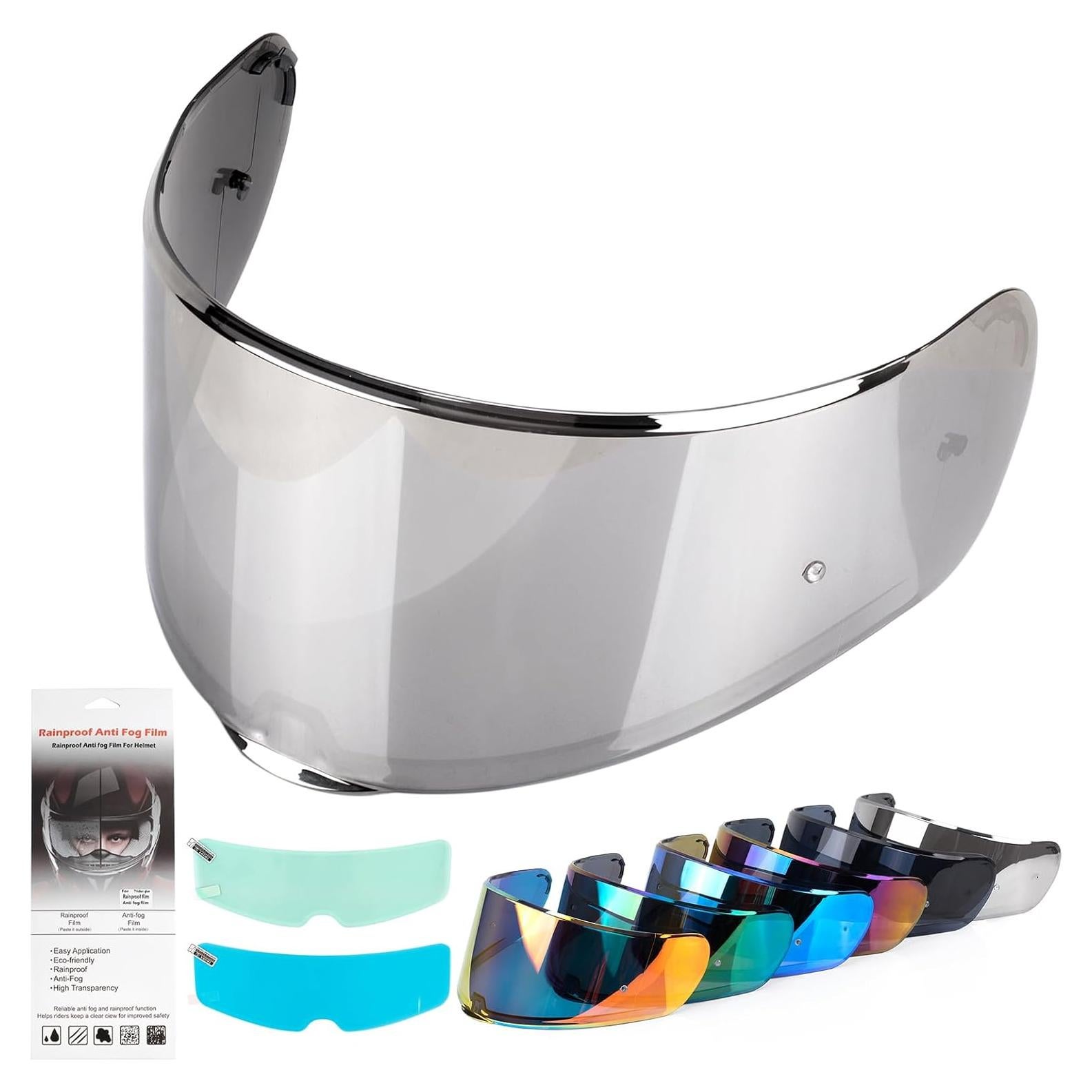 Visera de Casco XINGWU Plata para Sedici Strada 2/3 y FF801/FF397