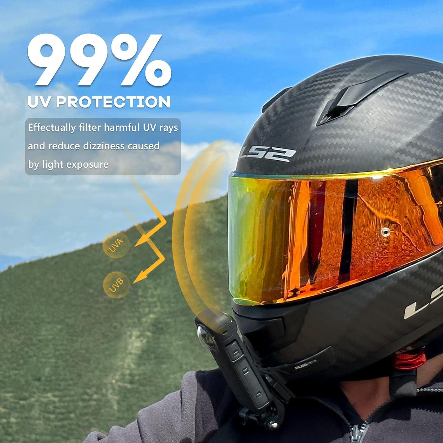 Visera de Casco XINGWU Plata para Sedici Strada 2/3 y FF801/FF397