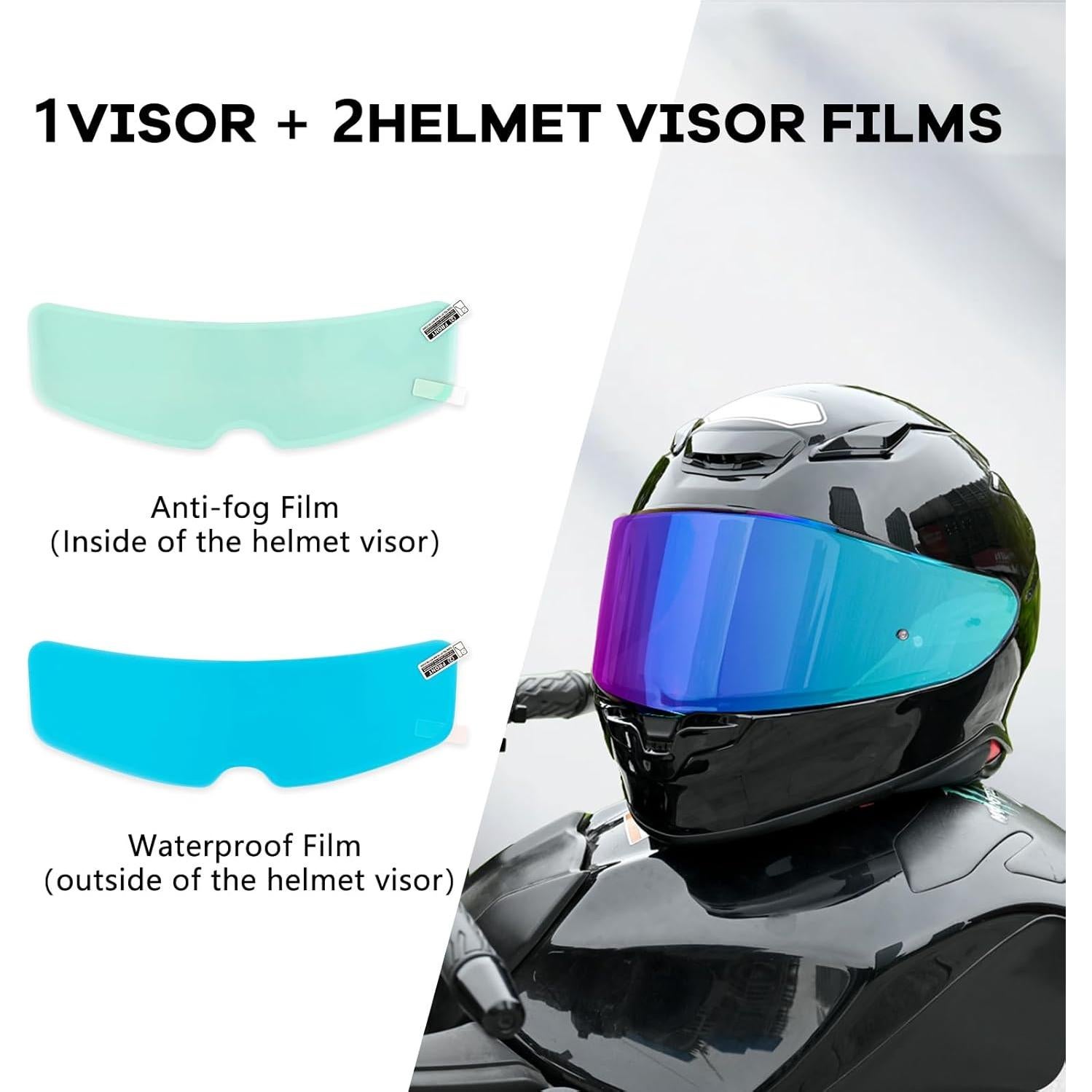 Visera de Casco XINGWU Plata para Sedici Strada 2/3 y FF801/FF397