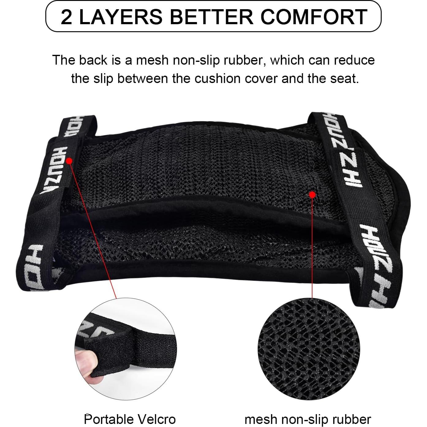 Cojín de Asiento de Motocicleta Refrigerante SaferCCTV M