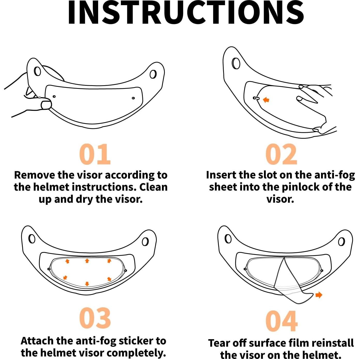 Película Antivaho JQF Gear para Casco X-Fourteen y RF-1200