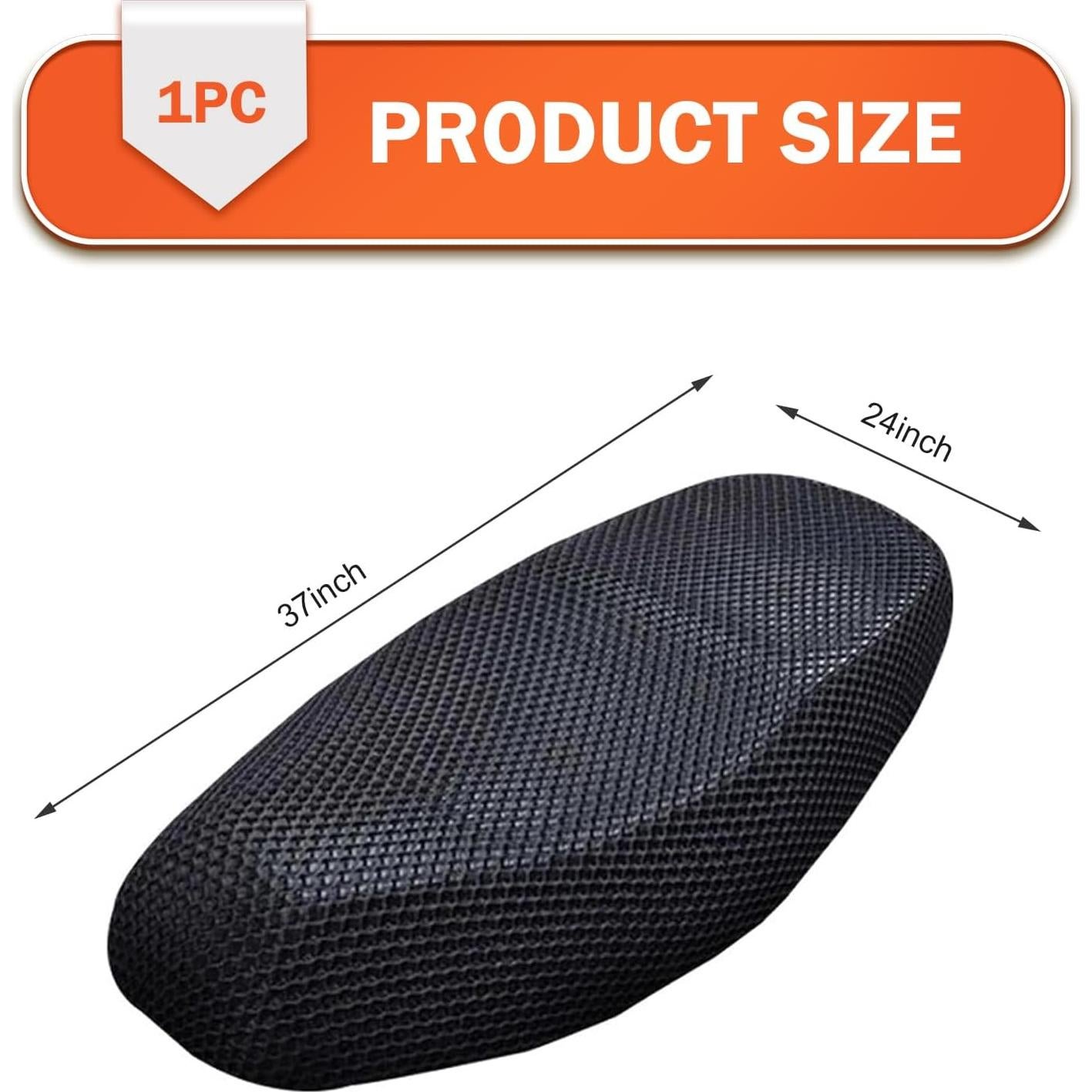 Funda de Asiento de Motocicleta Opuweiy 95x60cm Antideslizante