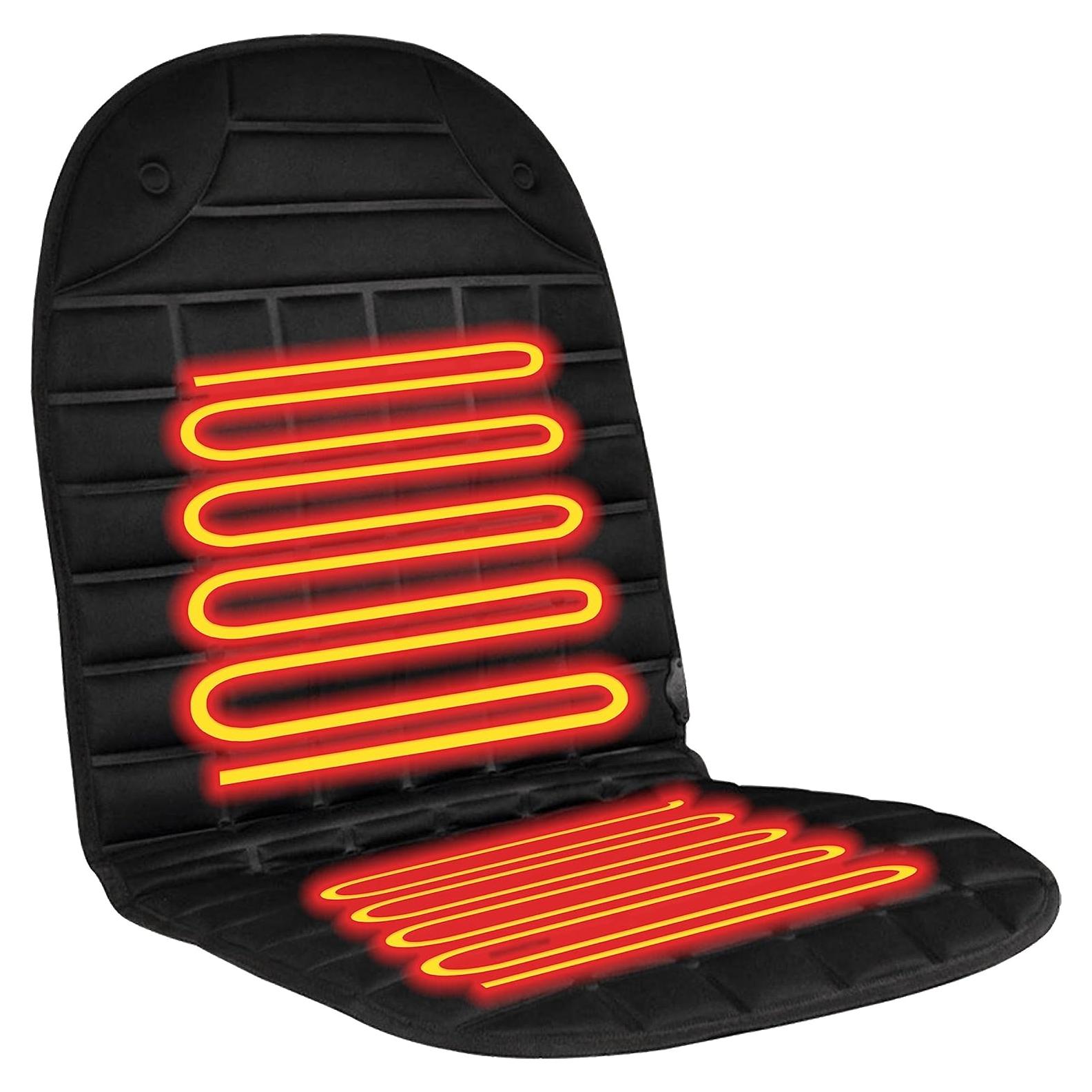 Cubiertas de Asiento Calentadas Usoway, 2 Temperaturas, Negro