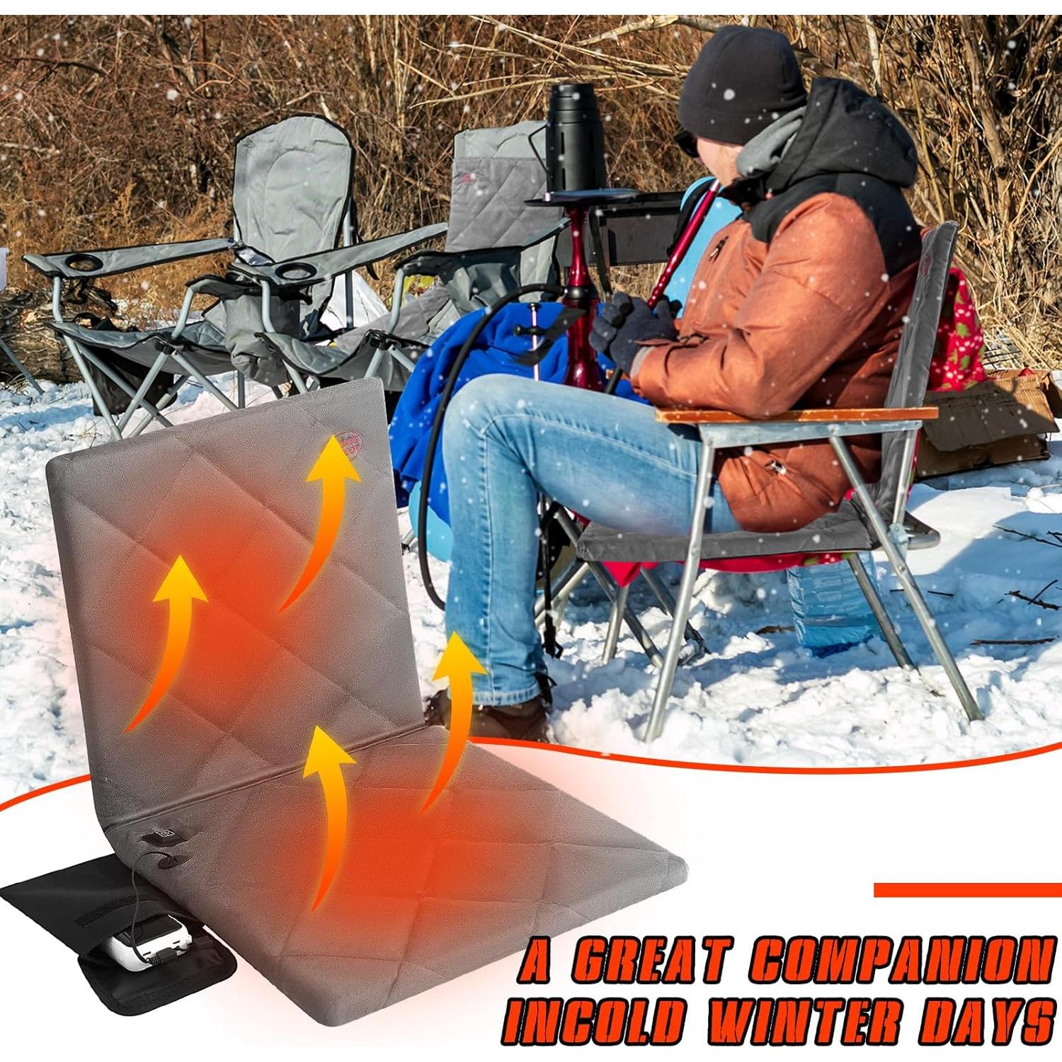 Cojín Térmico Portátil Juexica para Asientos Grises 80x40cm