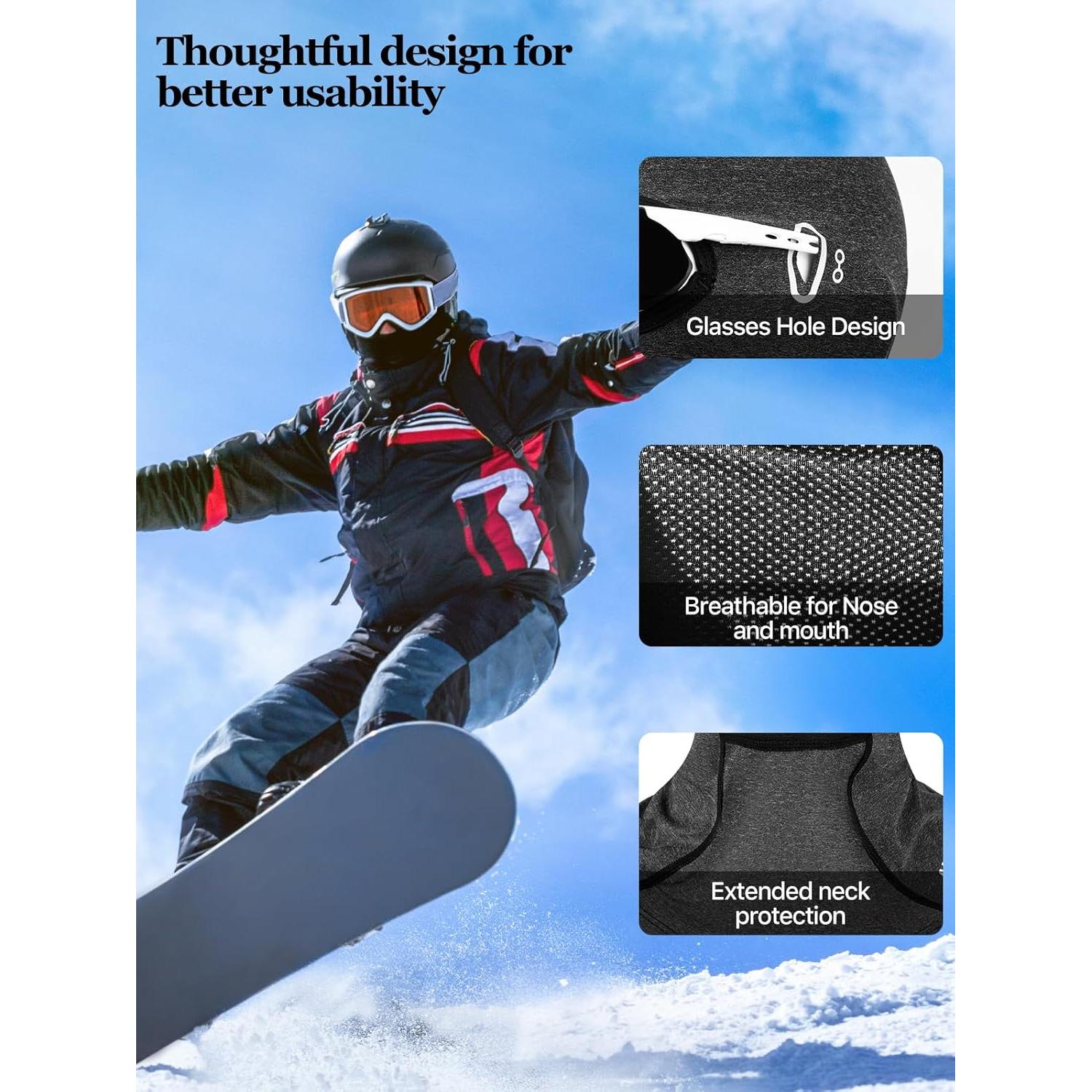 Máscara Balaclava Aicall Secado Rápido UV Gris 3 Unisex