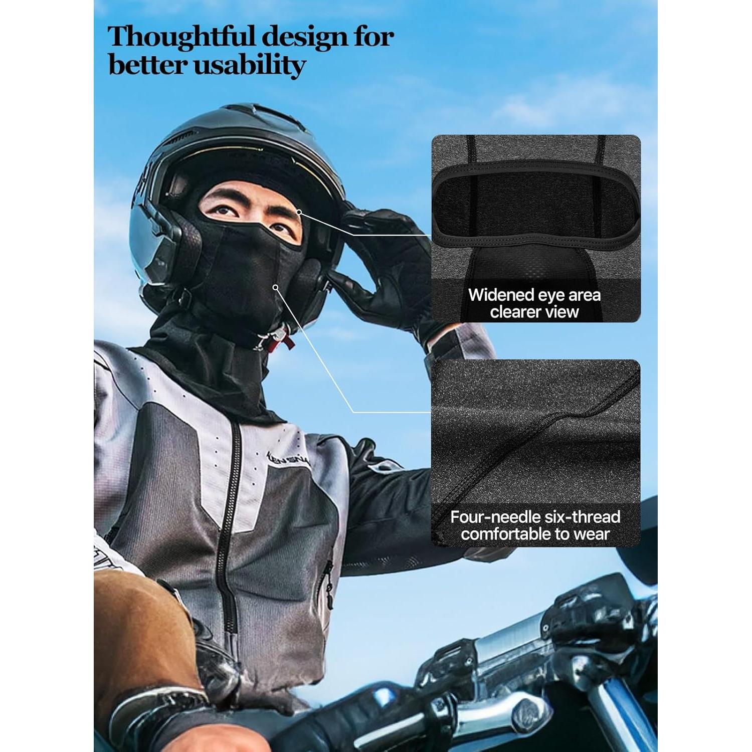 Máscara Balaclava Aicall Secado Rápido UV Gris 3 Unisex