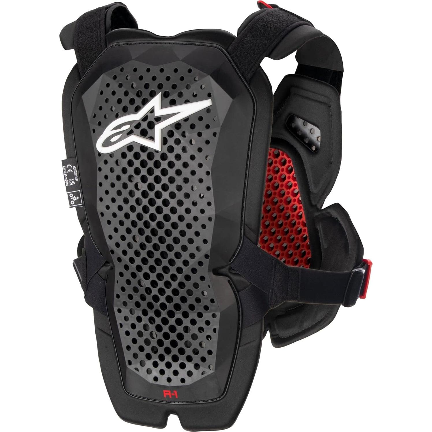 Protector de Pecho Alpinestars A-1 Antracita/Negro/Rojo M/L