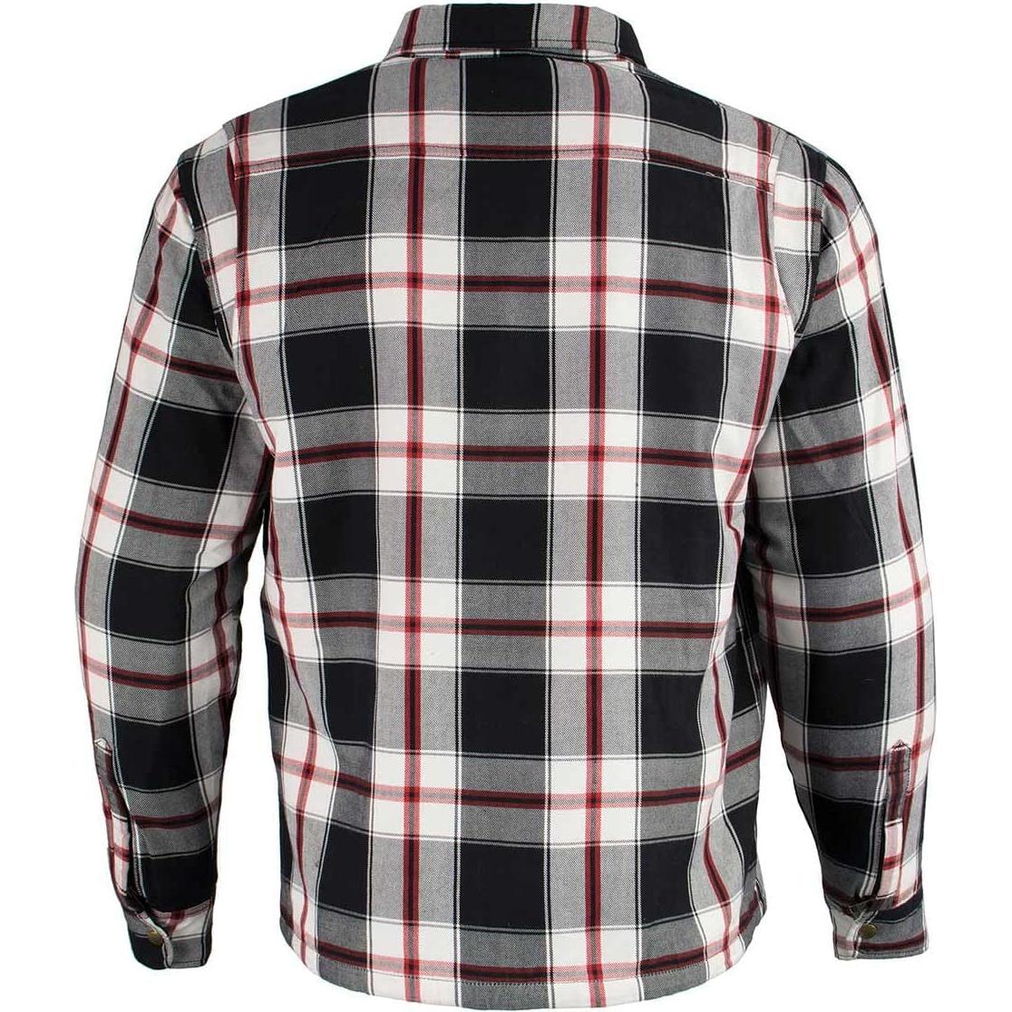 Camisa de Flanela con Armadura Milwaukee Leather MPM1635 - Forrada en Kevlar