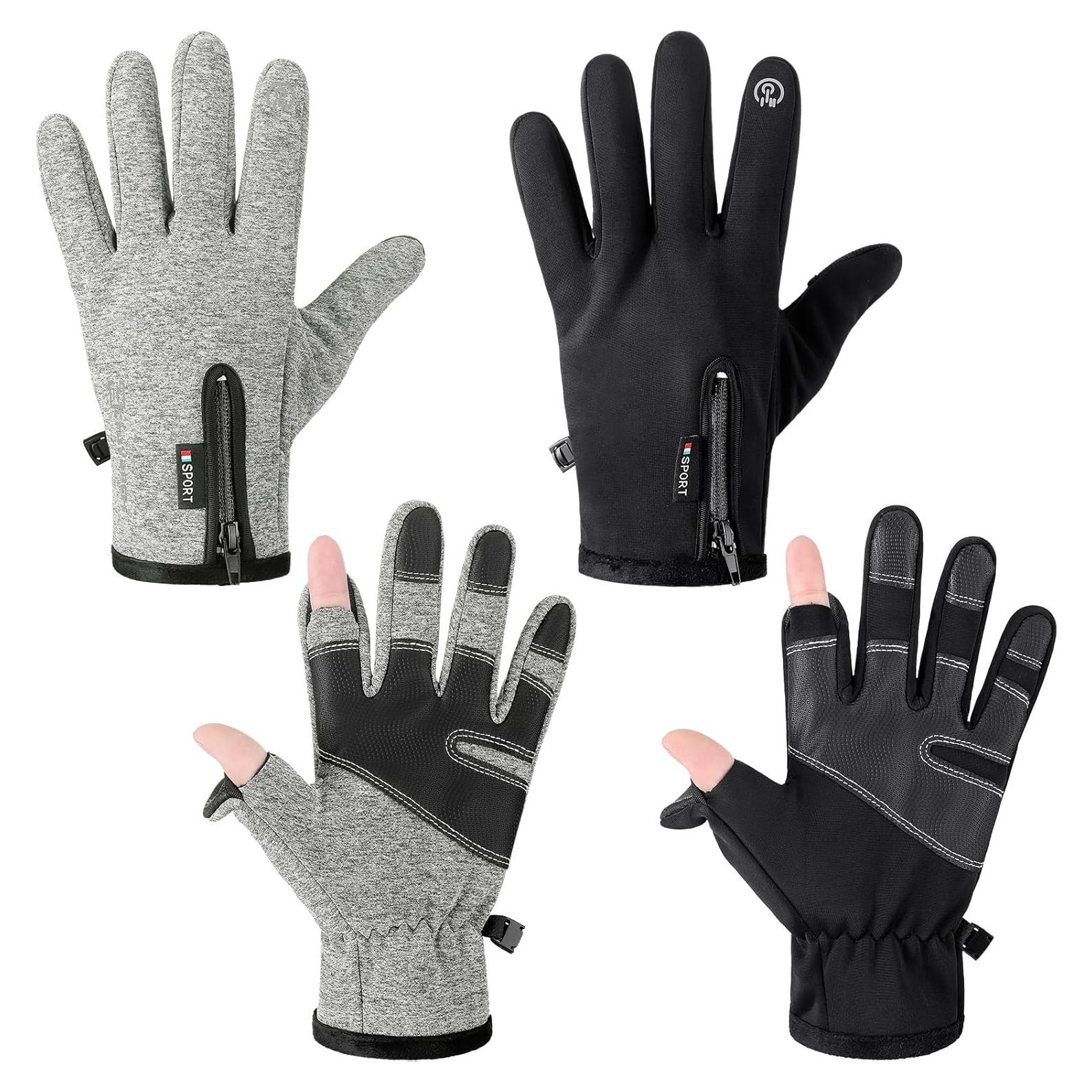 Guantes Sin Dedos Impermeables Bencailor para Hombres - 2 Pares
