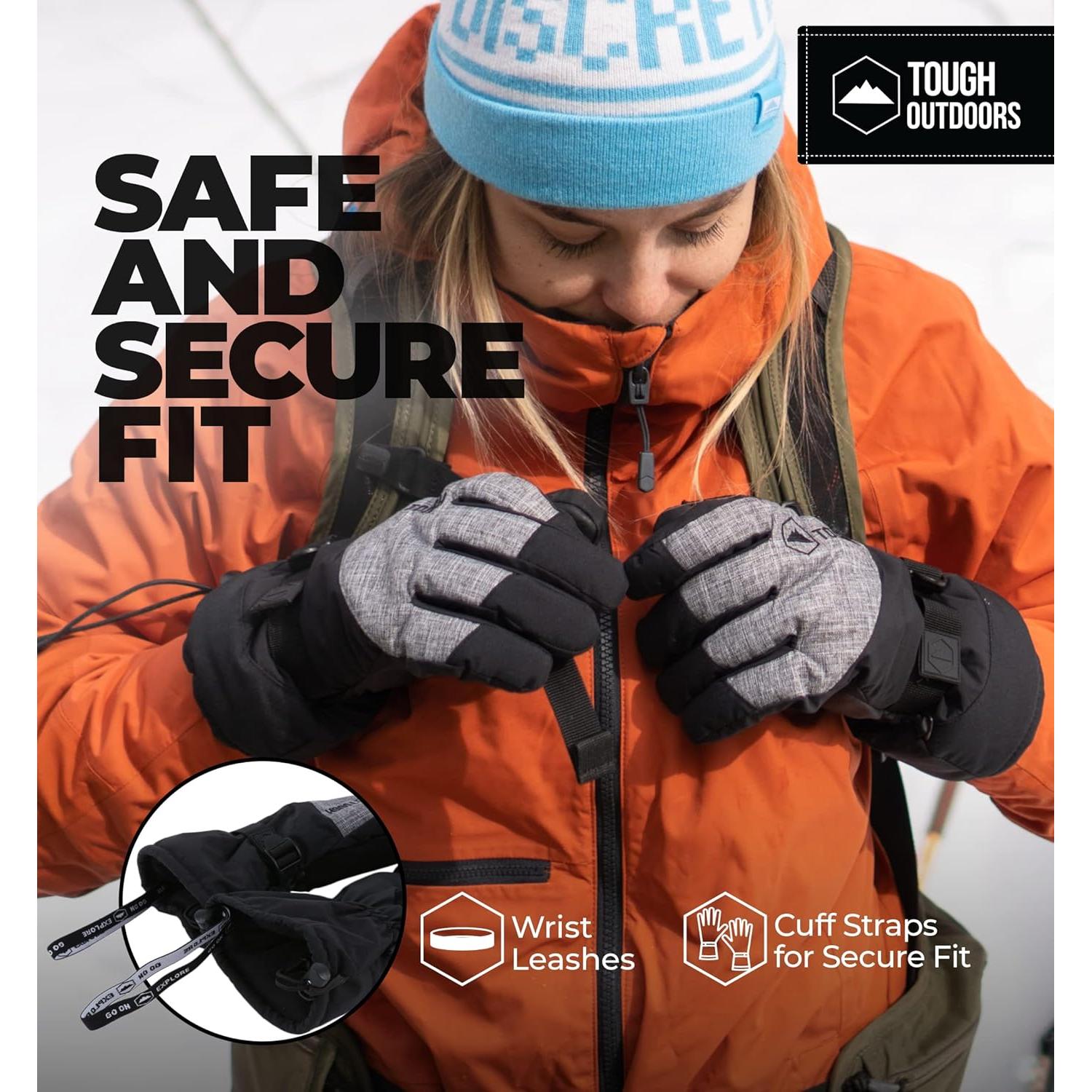 Guantes de Nieve Tough Outdoors X-Grande Impermeables y Aislados