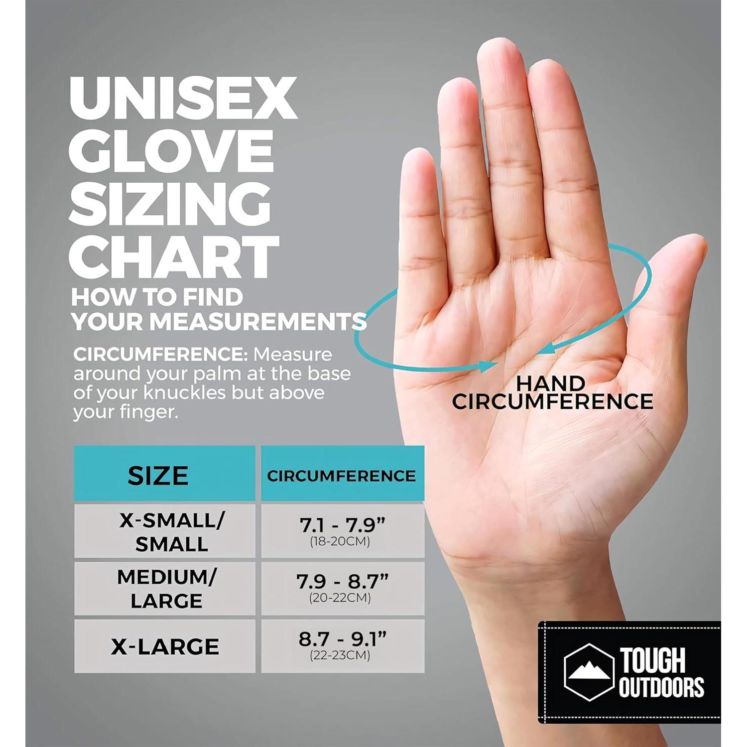 Guantes de Nieve Tough Outdoors X-Grande Impermeables y Aislados