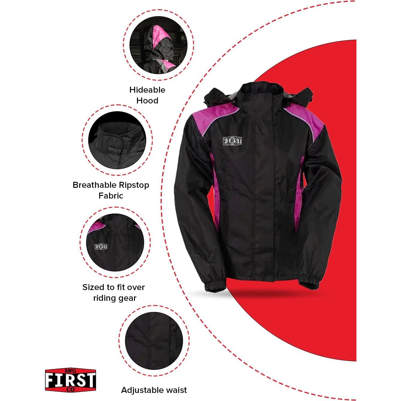 Traje de Lluvia Ripstop para Mujeres First Mfg Co - Impermeable y Transpirable
