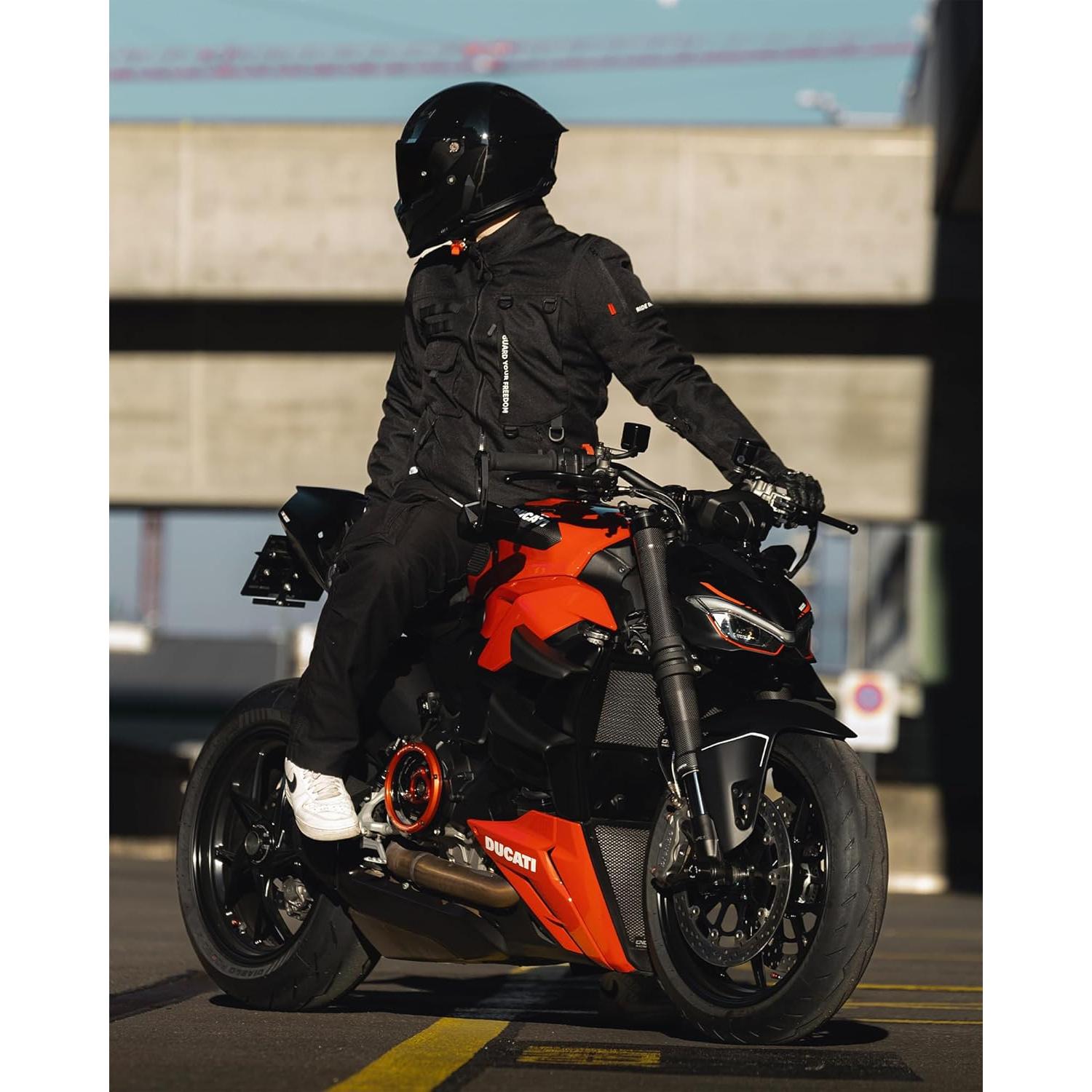 Chaqueta de Motocicleta RIDEIRON MJ5501 CE Negra S