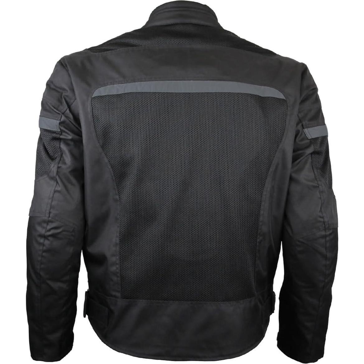 Chaqueta de Motocicleta Vance Leather Hombre CE Negra M