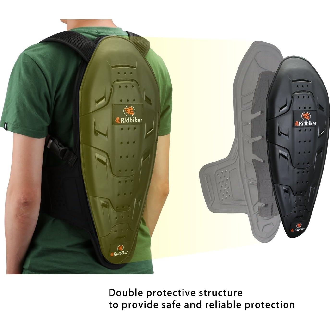 Protector de Espalda RIDBIKER Ajustable Unisex para Motocicleta