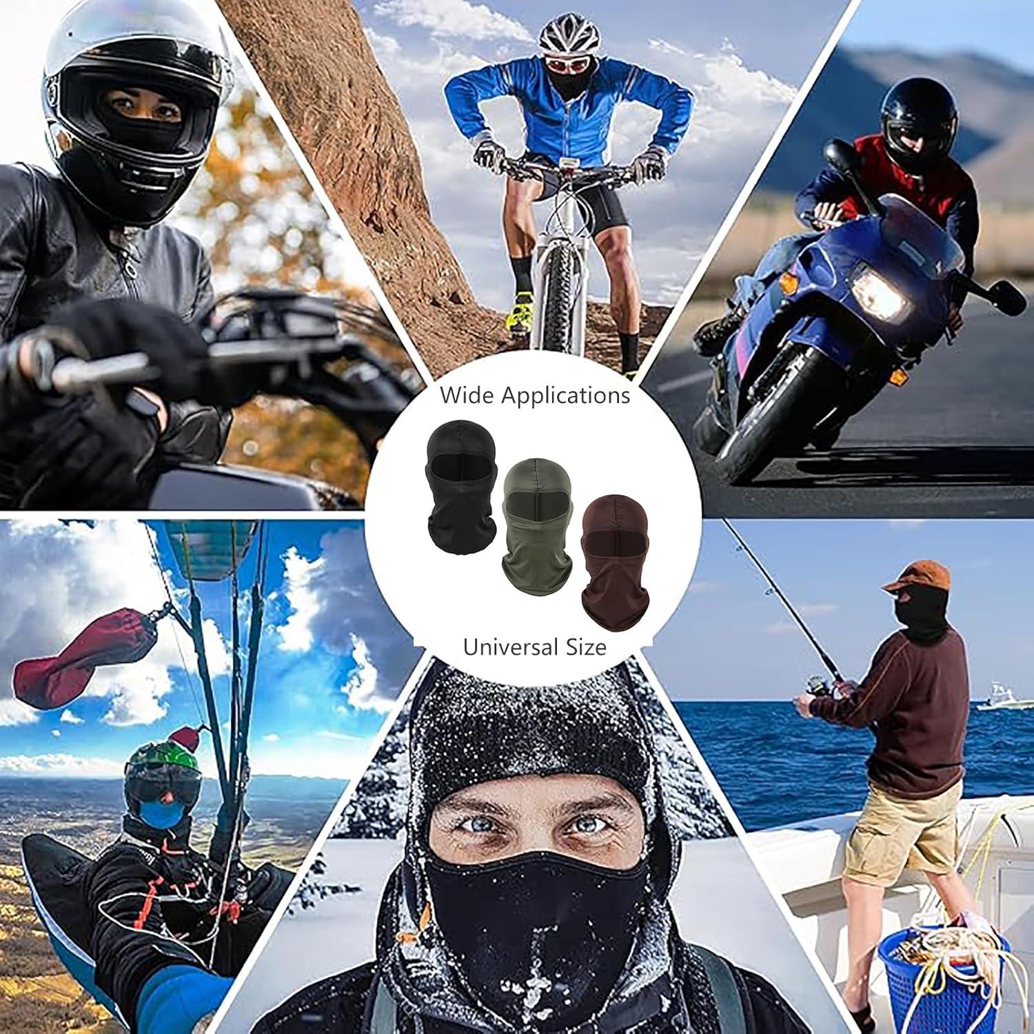 Máscara Balaclava 3 Piezas UV Protección Verano Invierno